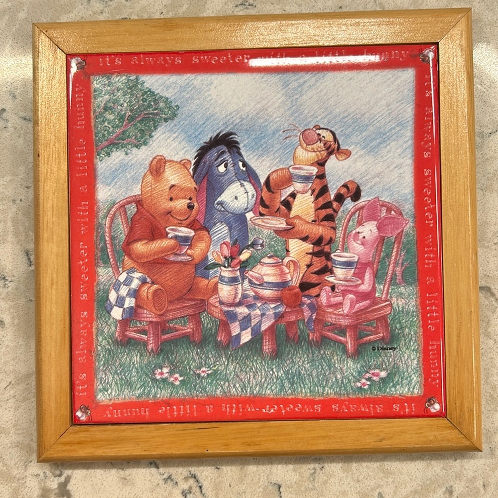 Disney Winnie the Pooh Trivet/Wall Art